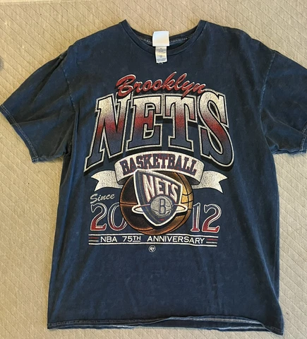 Brooklyn Nets ‘47 Vintage Tubular Men’s Shirt Size Large Cover
