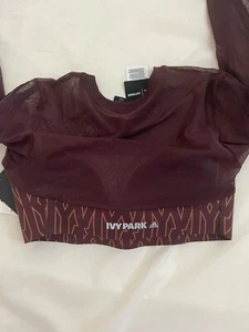 Ivy Park MONOGRAM CROP TOP NWT Size Small - Picture 1 of 4