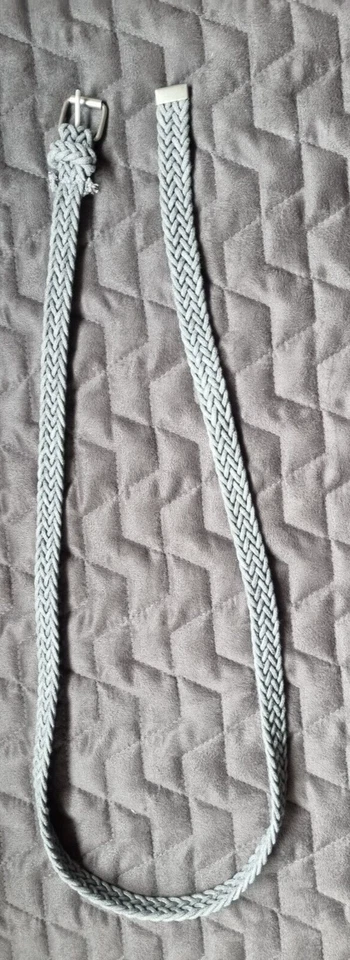 Gürtel Damen, schmal, grau, geflochten - Bild 1 von 1