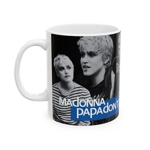 Madonna Papa Don't Preach 11oz Mug, Retro Music Coffee Cup, Ceramic Mug - Picture 1 of 9