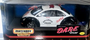 VW Beetle 1/18 Scale Diecast DARE Bellevue Police - Matchbox Collectible New - Picture 1 of 18