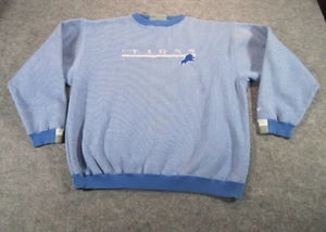 Vintage 90s Puma Detroit Lions Team NFL Sweatshirt Size XL - Picture 1 of 9