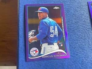 TOPPS CHROME PURPLE REFRACTOR BASEBALL 2014 TORONTO BLUE JAYS STROMAN 75 - Picture 1 of 2