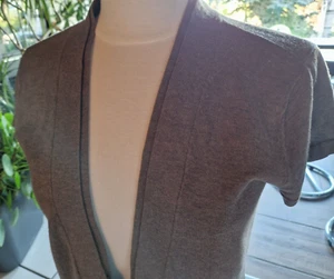 BONITA Weste Gr. M braun Kurzarm leichte Strickweste - Bild 1 von 5