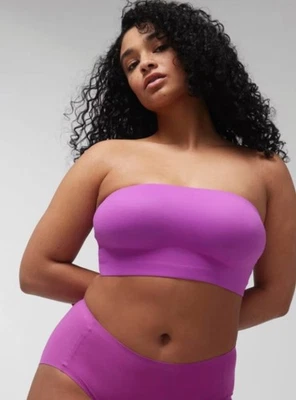 Soma M Medium Orchid Daze Enbliss Bandeau Bra w Removable Cups - Image 1 of 4