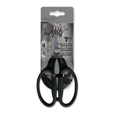 Tim Holtz Small Titanium Scissors - 7 Inch Mini Snips with Micro Serrated Bl... - Image 1 of 4