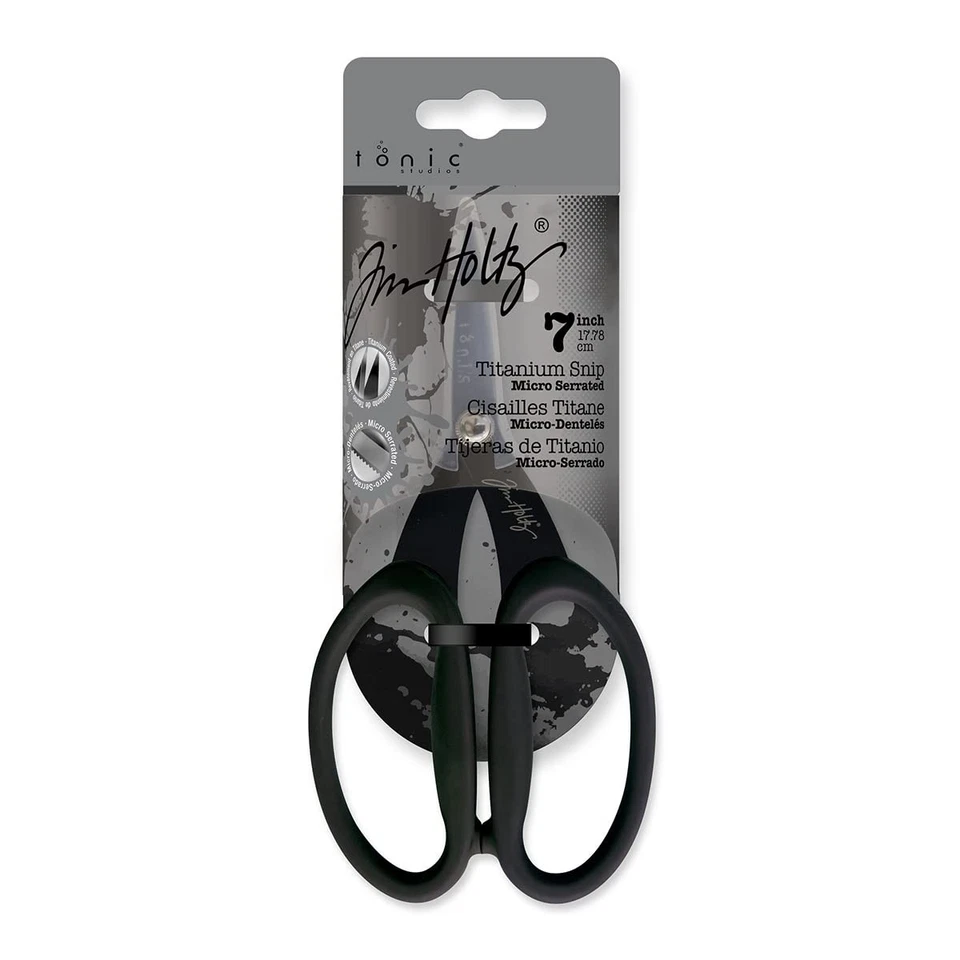 Tonic Studios Tim Holtz 817 Kushgrip Non Stick Micro Serrated Snips 7 309477