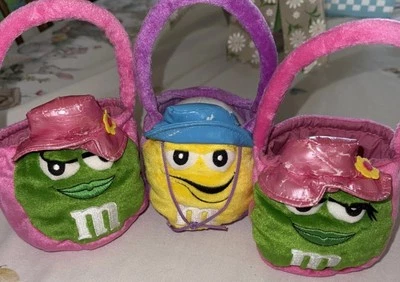 Lote de tres bolsos de peluche vintage 2004 M&M. Foto 1 de 4