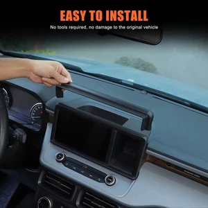 ABS Black Navigation Screen Display Anti Glare Cover For Ford Maverick 2022-2024 - Picture 1 of 12