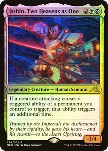 Magic The Gathering MTG ISSHIN, TWO HEAVENS AS ONE FOIL Kamigawa: Neon Dynasty - Bild 1 von 1