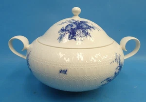 Rosenthal Rhapsody Bjorn Wiinblad Blue Floral Lidded Vegetable Serving Bowl Dish - Picture 1 of 10