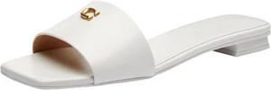 Coach Women's Size 9 Optic White Sculpted C Flat Sandal Platform Summer - Picture 1 of 4
