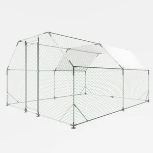 Large Metal Chicken Coop Run with Cover,13 x 10 x 6.4 FT Walk-in Poultry Cage... - Picture 1 of 6