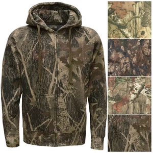 MENS CAMOUFLAGE HOODIE JUNGLE PRINT COMBAT HOODY HUNTING SWEAT SHIRT HOODED TOPS - Picture 1 of 3