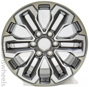 1 Single Chevy GMC Factory OEM Satin Graphite 18” Wheel Rim 84040796 - Picture 1 of 5