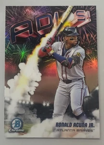 2025 Bowman Chrome Ronald Acuna Jr. Adios Insert #AD-14 Braves - Picture 1 of 2