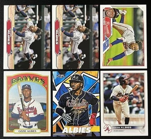 Lote de 6 tarjetas de béisbol Ozzie Albies Atlanta Braves Topps Fire, Stadium Club y más - Imagen 1 de 6