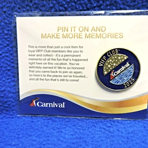 2025 Carnival VIFP Club Cruise Line Collector Gold Pin - Picture 1 of 4