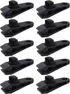 6/10 Pcs Heavy Duty Tarp Clips Shark Tent Fasteners Clips Holder for Car Covers - Picture 1 of 20