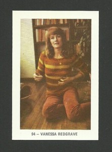 Vanessa Redgrave Vintage 1971 TV & Film Star Card  from Spain