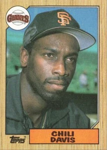 1987 Topps Baseball Chili Davis San Francisco Giants #672 - Picture 1 of 2