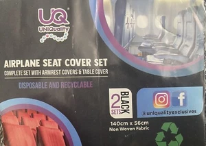 Airplane Seat cover Travel Kit 4-pieces with armrest and tray table covers. - Picture 1 of 2