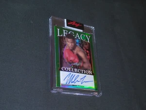 Mike Tyson - Colección Hoja 2022 - Tarjeta Coleccionable de Boxeo Autografiada - 7/9 - RARA - Imagen 1 de 2