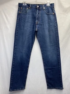 Levi's 501 Original Denim Distressed Jeans Herren 30x30 blau Stretch Knopffliege - Bild 1 von 17