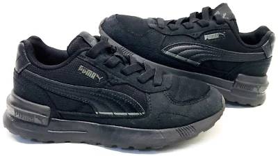 Puma Graviton Size 13 Black Boys Stretch Slip On Shoes Easy On And Off Sneakers - Image 1 of 4