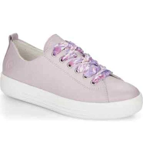 Tenis informales con cordones de cuero púrpura lila Remonte D0900-30 EU 36 - Imagen 1 de 9