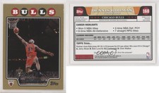 2008-09 Topps Gold Border /2008 Dennis Rodman #168 HOF