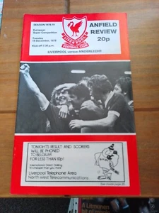 19/12/1978 European Super Cup Final: Liverpool v Anderlecht - Picture 1 of 6