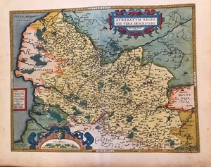 Artois. Abraham Ortelius.Original engraved map.Antwerp 1595 - Picture 1 of 1