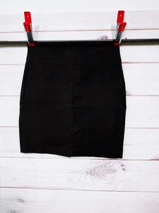 Banana Republic Womens Straight Pencil Skirt Size 14 Stretch Black Pockets - Picture 1 of 7