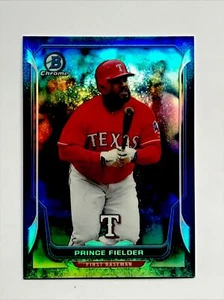 Prince Fielder 2014 Bowman Chrome #104 BLUE Refractor ? SER #45/99 GRADABLE CARD - Picture 1 of 3