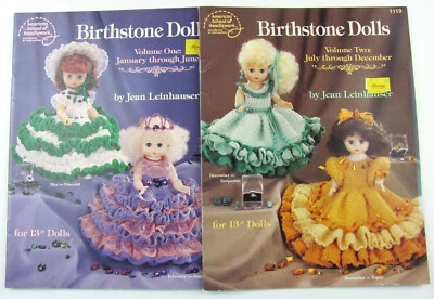 Birthstone Dolls Volume 1 And 2 Crochet Patterns For 13 In Dolls ASN 1118 1119 - Image 1 of 4