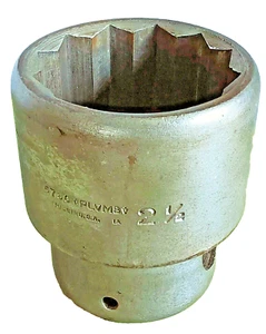 Socket PLMVB Shallow # 6078 2-1/2" 12 Point Socket  1" Inch Drive U.S.A. - Picture 1 of 13