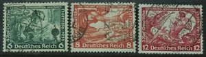 Germany 1933 3 values to 12pf+3pf Used SG 516/8 cat £14.50 - Picture 1 of 1