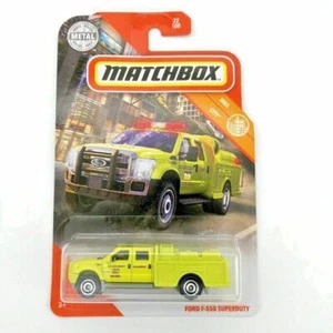 MATCHBOX MBX CITY 2020 22/100 FORD F-550 SUPERDUTY Emergency Fire MINT ON CARD - Picture 1 of 1