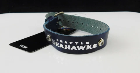 Seattle Seahawks Ladies Leather Buckle Bracelet NFL Fashion Belt Style Cover