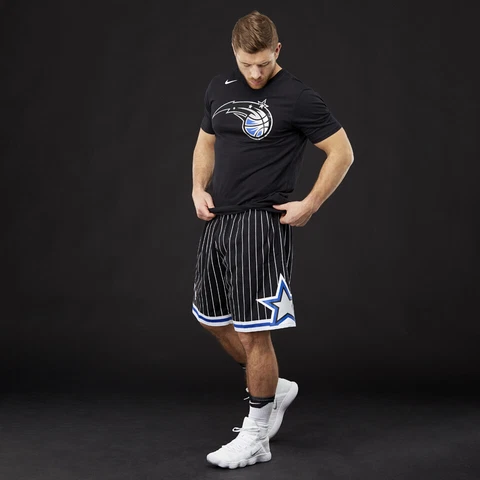 Mitchell Ness Orlando Magic 1994 Hardaway Shaq Swingman Pinstripes Black Shorts Cover