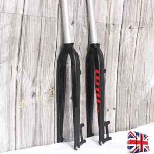 Mountain Bike Fork Rigid 26/27.5/29 inch Aluminium 1-1/8" Disc Brake MTB Fork - Picture 1 of 17