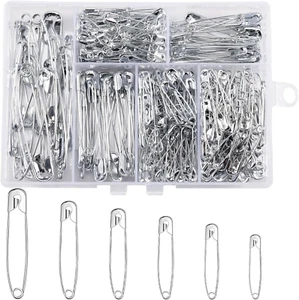 300 Spille Da Balia, 6 Misure, 18 Mm – 53 Mm, Resistenti Alla Ruggine, Spille Di - Foto 1 di 12