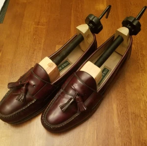 Cole Haan #3507 Cordovan Tassle Loafers US Mens Sz 14-B Slip On Burgundy - Picture 1 of 14