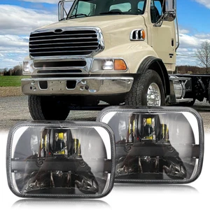 2PC For Sterling Commercial Truck LT9500 7x6" 5X7 LED Headlights Projector Lamps - Picture 1 of 12