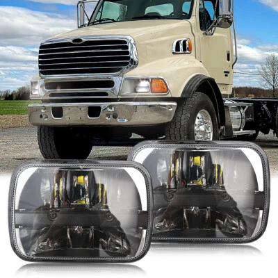 2 шт светодиодных прожекторных фар для коммерческих грузовиков Sterling LT9500 7x6 дюймов 5X7 - Изображение 1 из 4