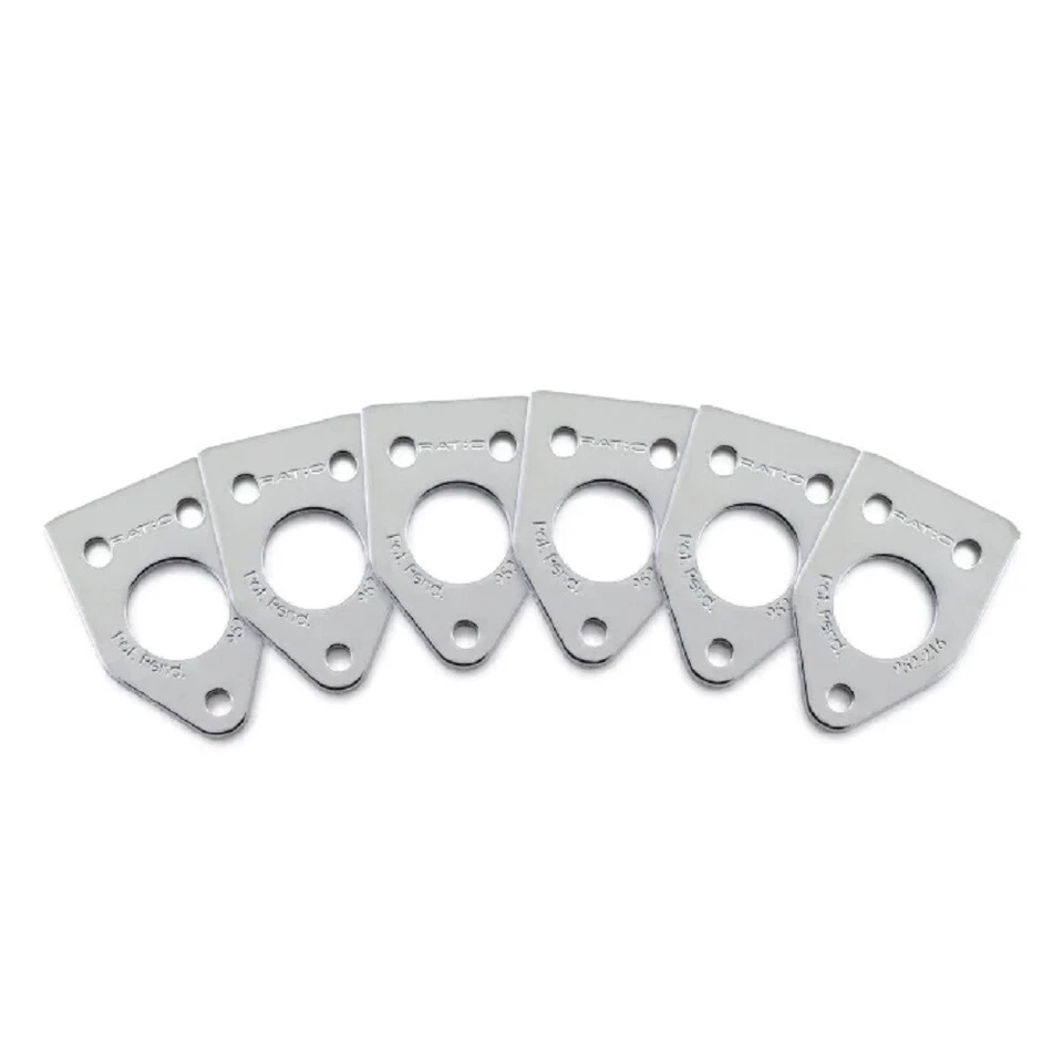 NEW Graph Tech Ratio Invisomatch Plates (6) For 90 Degree Screw Holes - CHROME - Image 1 of 1