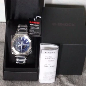 CASIO G-SHOCK GM-B2100AD-2AJF Blue Full Metal Solar Men's Watch New in Box - Picture 1 of 12