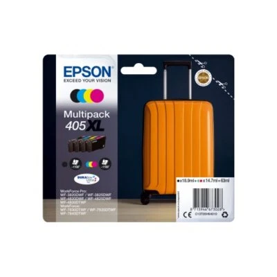 Epson Set cartucce stampante Serie Trolley DURABRITE Multipack 4 Colours 405 Xl - Immagine 1 di 2