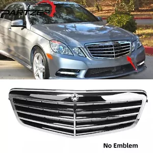 Front Bumper Grille For Mercedes Benz W212 E-Class E550 E350 E63 AMG 2010-2013 - Picture 1 of 9